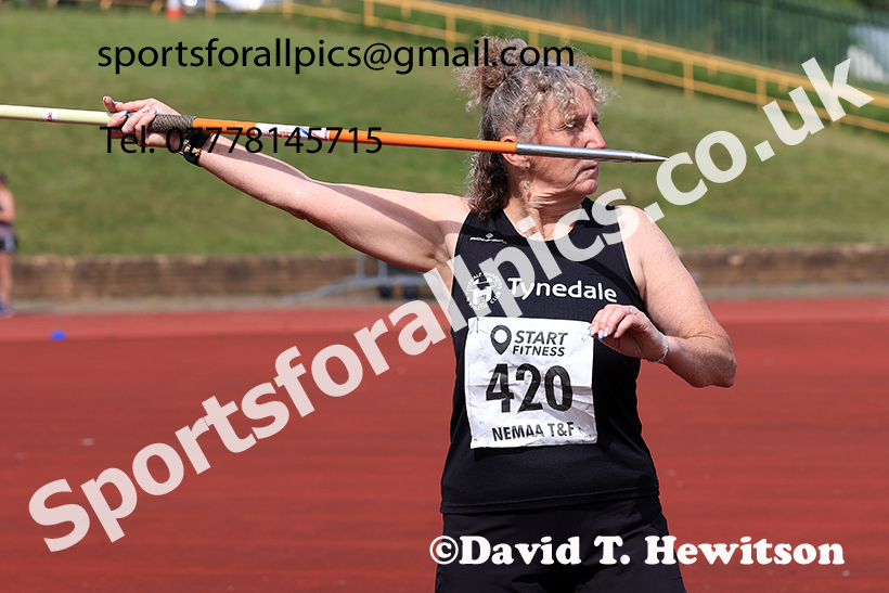Womens javelin, 2025 NEMAA Track and Field, Monkton. Photo: David T. Hewitson/Sports for All Pics